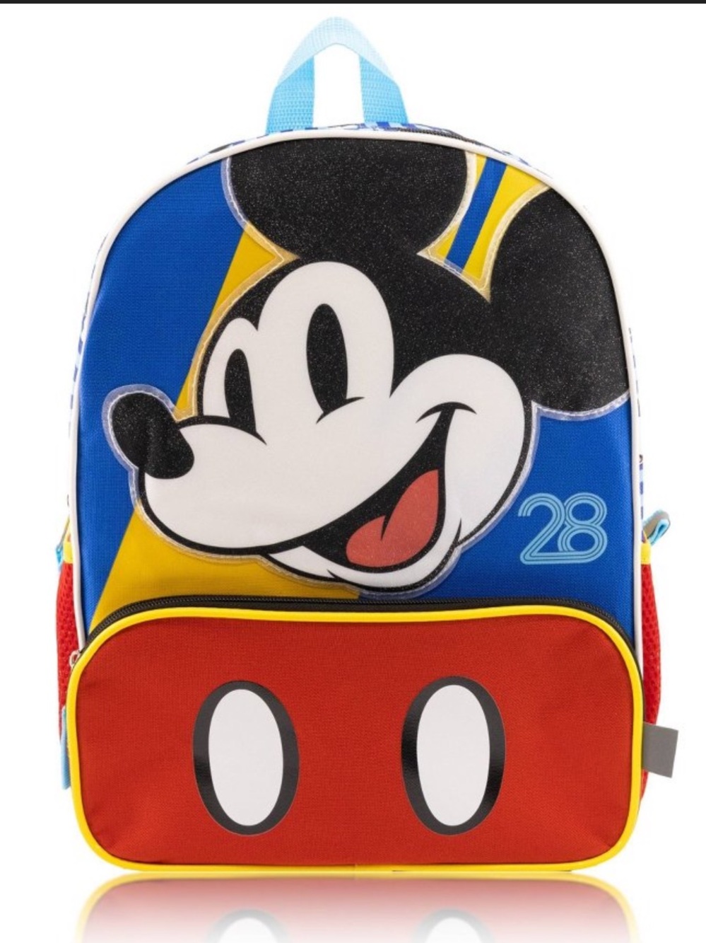 Disney Kids Mickey Mouse 14” Backpack - Red/Blue/Yellow NWT